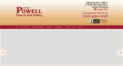 Desktop Screenshot of powellpumpandwell.com