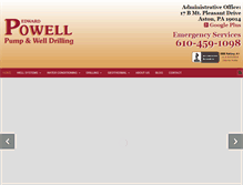 Tablet Screenshot of powellpumpandwell.com